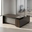 1.8m Office Desk with Side Return - Gray - 4