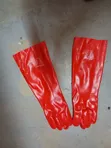 Gloves za Usalama za PVC Zinazostahimili Kemikali Nyekundu - 2