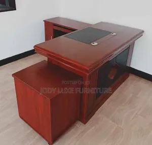 Boss Office Products Mahogany Executive Desk