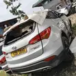 Hyundai Santa Fe 2015 Nyeupe - 1