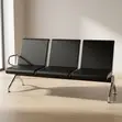 Benchi la Kusubiria la Watu 3 lenye Pedi - 3
