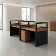 Ofisi ya Watumiaji Wawili Dawati la Kazi - Bluu - 3