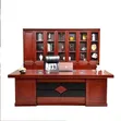 Boss Office Products Meza ya Ofisi ya Mahogany - 2