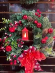 Krismasi Wreath 40cm - Imepambwa - 1