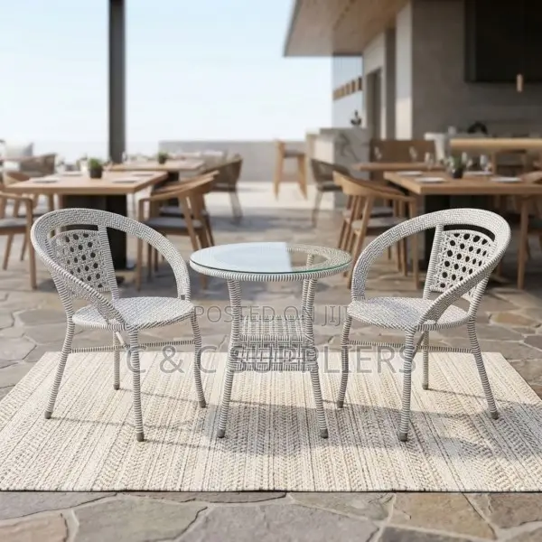 2-Seater Balcony Set - Brown - 1