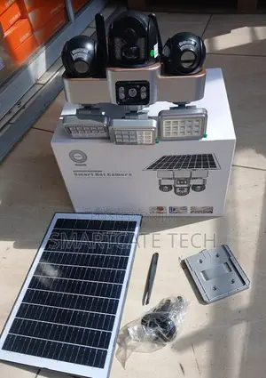 Kamera ya Usalama ya Nje ya 4G Solar PTZ yenye Lensi 3