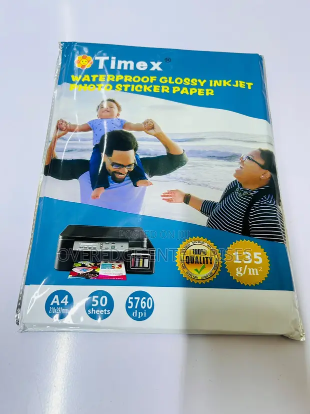 Glossy Waterproof Sticker Paper A4 - 1