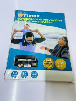 Glossy Waterproof Sticker Paper A4