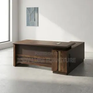 Boss Office Products Mahogany Executive Desk
