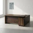 Boss Office Products Mahogany Executive Desk - 1