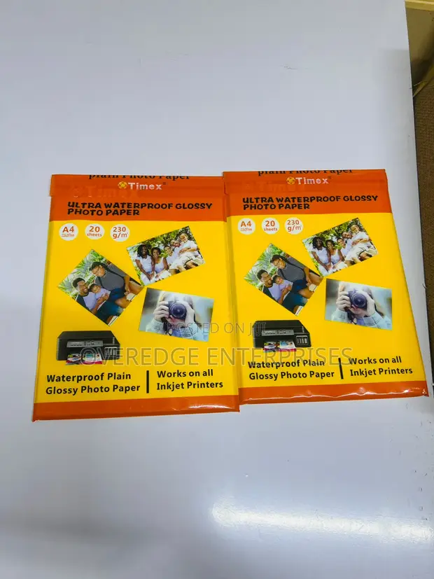 Glossy Plain Photo Paper A4 Size - 1
