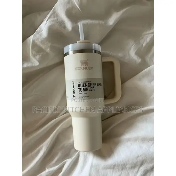 Stanley Insulated Stainless Steel Travel Mug with Handle and Straw - 1