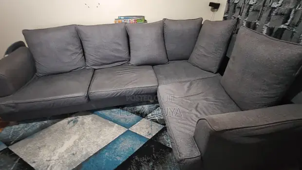 6-Seater L-Shaped Sofa Set - 1
