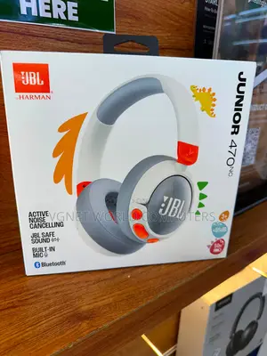 JBL Junior 470NC Wireless Noise-Cancelling Headphones (White)