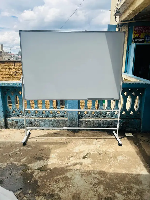 6ft x 4ft Dry Erase Board with Stand - 1