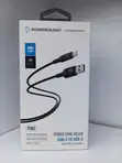 Powerology Kebo ya USB-A kwenda USB-C 1.2m ya Nylon Iliyofumwa - 2