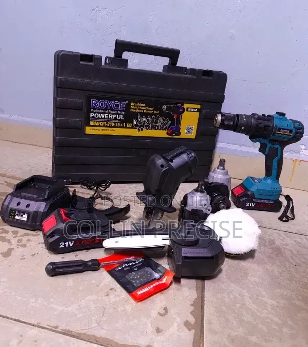Royce 21V 6-in-1 Brushless Cordless Tool Set - 1