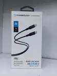 Powerology Power Sync Weave 100W USB-C to USB-C Cable - 3
