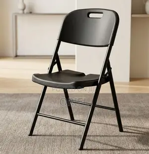 Kiti Nyeusi cha Kukunja - Seating cha Matukio na Mikutano
