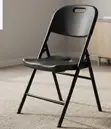 Black Stackable Folding Chair - Portable Event & Conference Seating - 5