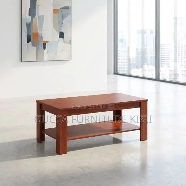 Meza ya Kahawa ya Mahogany 120cm - 1