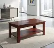 Meza ya Kahawa ya Mahogany 120cm - 4