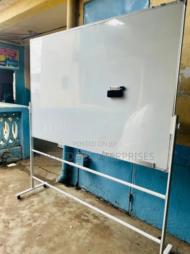 Brand New 6ft x 4ft Whiteboard with Movable Stand - 1