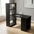 Black Modern Wooden Computer Desk - 2