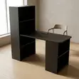 Black Modern Wooden Computer Desk - 5