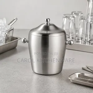 1.5 L Stainless Steel Ice Bucket with Lid