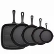 Set ya Vipande 5 vya Cast Iron Skillet na Steak Pan - 1