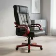 Bliss Leather Executive Office Chair - Nyeusi - 4