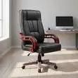 Bliss Leather Executive Office Chair - Nyeusi - 5