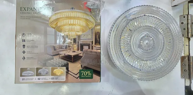 Expandable LED Ceiling Light 50W/80W Foldable Lamp - 1