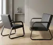 Office Reception 5-Seater Sofa Set - Modern Black - 2