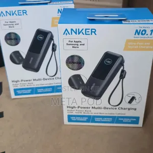 Anker Power Bank 25000mAh 165W na Cables Mbili za USB-C