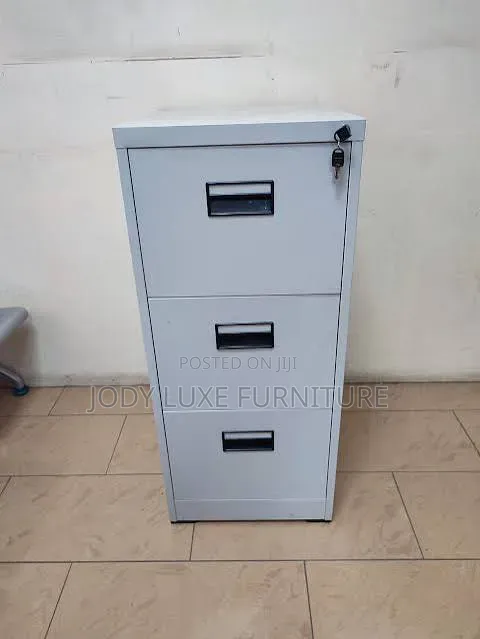 Boss Office Products White Steel Cabinet with Drawers - 1