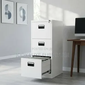 Boss Office Products White Steel Cabinet with Drawers
