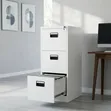 Boss Office Products White Steel Cabinet with Drawers - 1