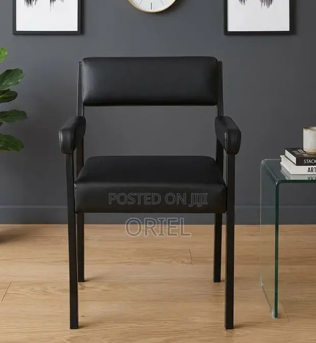 Catalina Guest Reception Chair - Black - 1