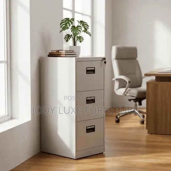 Boss Office Products White Steel Cabinet with Drawers - 1