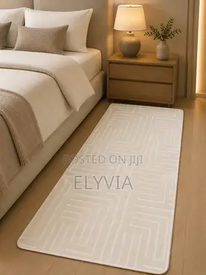 Rug ya Kando ya Kitanda ya Minimalist Geometric 80x180cm