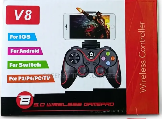V8 Wireless Bluetooth 5.0 Gamepad Controller - 1