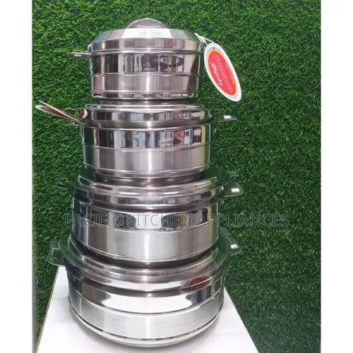 Signature 4pcs Stainless Steel Hotpots - Silver - 1