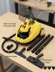 2000W Multi-Functional High-Pressure Steam Cleaner with Wheels - 3