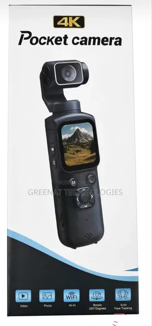 Kamera ya Pocket 4K Ultra HD Inazunguka 330°