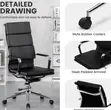 Generic High Back Leather Desk Chair - 1