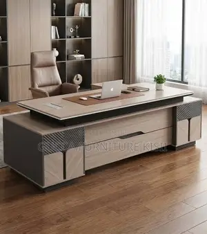 Director's 240cm Solid Wood Office Desk