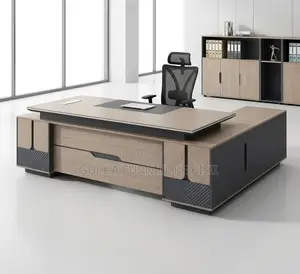 Director's 240cm Solid Wood Office Desk