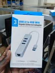 3-Port USB 3.0 Hub to Gigabit Ethernet Adapter - 2